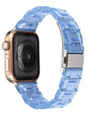 Resin Watch strap for apple watch 6 5 4 band 42mm 38mm transparent correa belt for iwatch 6 series 5 4 3/2 bracelet 44mm 40mm