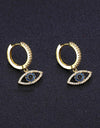 Fashion Gold Color Evil Eye Hoop Earrings