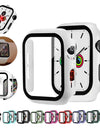 Glass+case For Apple Watch serie 6 5 4 3 SE