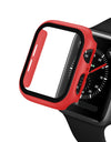 Glass+case For Apple Watch serie 6 5 4 3 SE