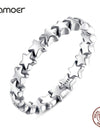 Star Trail Stackable 925 Sterling Silver Ring