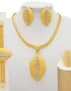 Jewelry Set For Women African Beads Jewelry Set Wedding Twist Weave Choker Necklace Bridal Dubai Ethiopian Jewellery Sets