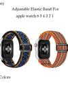 Bohemia Elastic Nylon Loop Band For Apple Watch 6 38mm 40mm 42mm 44mm Watch Adjustable Elastic  Strap For Iwatch Series 6 5 4 3