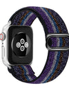 Bohemia Elastic Nylon Loop Band For Apple Watch 6 38mm 40mm 42mm 44mm Watch Adjustable Elastic  Strap For Iwatch Series 6 5 4 3