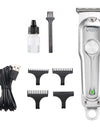 LCD cordless zero gapped T blade hair trimmer outliner salon clippers USB rechargeable barber beard shaver for men haircut