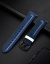 Watch Band 22mm Genuine Leather Strap For Huawei Watch GT/GT2 20mm 22mm Watch Strap Replacements For Samsung Watch Mens Strap