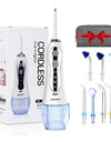 Azdent Portable Electric Oral Irrigator 3 Modes Cordless Water Dental Flosser USB Rechargeable Teeth Mouth Cleaner 300ml