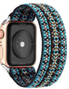 Bohemia Elastic Nylon Solo Loop Strap for Apple Watch Band 6 SE 38mm 40mm 42mm 44mm For iwatch Series 6 5 4 3 Replacement Strap