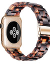 Resin strap for apple watch band 44mm 40mm 42mm 38mm correa transparent woman Loop watchband for iwatch 6 se series 5 4 3 2 1