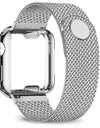 Case+strap For Apple Watch band 40mm 44mm 38mm 42mm Plated case+Metal belt stainless steel bracelet iWatch 6 5 4 3 2 se strap