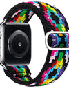 Scrunchie Solo loop Strap for Apple watch band 44mm 38mm 40mm 42mm adjustable Elastic belt bracelet iWatch series 6 5 4 3 se