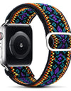 Scrunchie Solo loop Strap for Apple watch band 44mm 38mm 40mm 42mm adjustable Elastic belt bracelet iWatch series 6 5 4 3 se