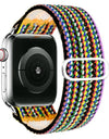 Scrunchie Solo loop Strap for Apple watch band 44mm 38mm 40mm 42mm adjustable Elastic belt bracelet iWatch series 6 5 4 3 se