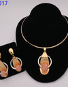 Free Shipping African Gold Jewelry Sets Wedding Jewelry Set Gold Women Necklace African Costume Jewelry Set