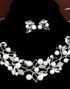 Fashion Beads Gold Chocker Collar Necklace For Women Wedding Accessories Simulated Pearl Necklaces Statement Jewelry Decoration