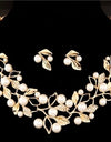 Fashion Beads Gold Chocker Collar Necklace For Women Wedding Accessories Simulated Pearl Necklaces Statement Jewelry Decoration