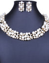 Fashion Beads Gold Chocker Collar Necklace For Women Wedding Accessories Simulated Pearl Necklaces Statement Jewelry Decoration