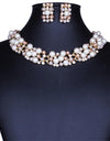 Fashion Beads Gold Chocker Collar Necklace For Women Wedding Accessories Simulated Pearl Necklaces Statement Jewelry Decoration