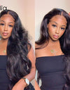 Highlight 4 30  Lace Front Wig Body Wave Wigs HD Brazilian 100% Human Hair Pre Plucked Transparent For Black Women 2021