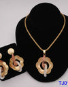 Free Shipping African Gold Jewelry Sets Wedding Jewelry Set Gold Women Necklace African Costume Jewelry Set