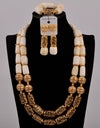 Fashion Jewelry Nigeria Wedding Jewelry White Natural Coral Bead Necklace African Bride Wedding Dress Jewelry Set AU-316