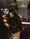 Luxury Bling Gold Foil Marble Square Phone Case For iPhone 12 11 13 7 8 Plus X XR XS Max Glitter Soft Cover For HUAWEI P40 case