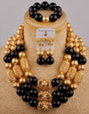 Black African Jewelry Set Nigerian Wedding Beads Bridal Jewelry Sets