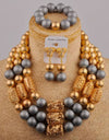 Black African Jewelry Set Nigerian Wedding Beads Bridal Jewelry Sets