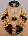 Black African Jewelry Set Nigerian Wedding Beads Bridal Jewelry Sets