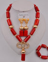 Wedding Jewelry Natural White Coral Bead Necklace Nigeria Wedding Bridal Jewelry Ladies Wedding Accessories Jewelry Set AU-209