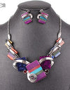 MS20676 Fashion Jewelry Sets Silver Plated Purple/Leopard/Blue/Gray Colors Unique Design Party Gifts High Quality Free Shipping