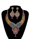 Water Drop Golden Plated Jewelry Set