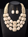 African Beads Multilayer Jewelry Set