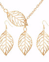 Golden Leaf Jewelry Set