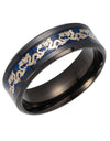 Chinese Traditional Gold Dragon Blue Ring