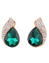 High-grade Rhinestone Crystal Tear Drop Shape Clip on Earrings Non Piercing for Women Wedding Luxury No Hole Earrings New