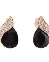 High-grade Rhinestone Crystal Tear Drop Shape Clip on Earrings Non Piercing for Women Wedding Luxury No Hole Earrings New