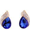 High-grade Rhinestone Crystal Tear Drop Shape Clip on Earrings Non Piercing for Women Wedding Luxury No Hole Earrings New