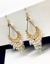 Crystal Beads Long Earrings