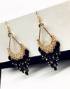 Crystal Beads Long Earrings