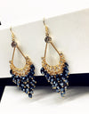 Crystal Beads Long Earrings