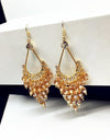 Crystal Beads Long Earrings