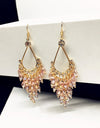 Crystal Beads Long Earrings