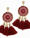 Weaving Bohemia Tassels Earrings